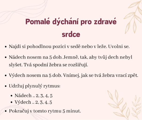 Pomalé dýchání pro zdravé srdce